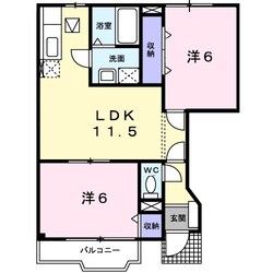 リバーサイドＡ館の物件間取画像